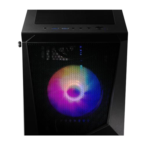 MSI COSEDX R Gaming Desktop Computer, Intel Core i5-12400 Processor, RTX 4060, RGB Fan Cooling, WiFi 6, DisplayPort, HDMI, Gaming Keyboard and Mouse, Windows 11 (64GB DDR5 RAM | 2TB PCIe SSD), Black