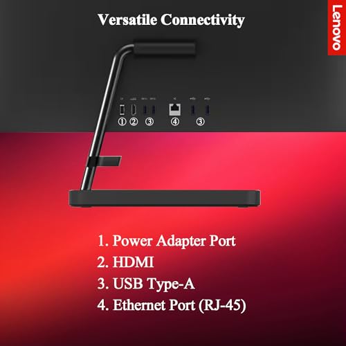 Lenovo IdeaCentre 27"" FHD All-in-One Touchscreen Business Desktop, 13th Gen Intel Core i7-13620H (10-Core) Processor, 64GB RAM, 1TB PCIe SSD, Ethernet Port, HDMI, WiFi 6, Windows 11 Pro, Black
