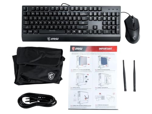 MSI Aegis RS Gaming Desktop: Intel i7-13700F, RTX 4070, 64GB DDR5, 2TB M.2 NVMe SSD + 2TB HDD, Fan Cooling, WiFi 6E, Keyboard & Mouse, DIY Friendly, Windows 11 Home, Black