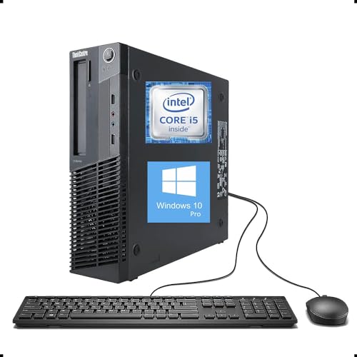 Lenovo ThinkCentre M92p SFF Desktop Computer, Core i5-3560 up to 3.6GHz, 16GB DDR4 RAM, 256GB SSD, Wi-Fi, Bluetooth, Wired Keyboard and Mouse, Windows 10 Pro (Renewed)