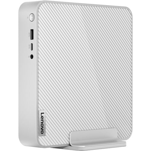 Lenovo 2024 IdeaCentre Mini Business Desktop 12-Core Intel Core i5-13500H Iris Xe Graphics 64GB DDR4 2TB NVMe SSD Thunderbolt 4 USB-C WI-FI AX BT HDMI2.1 DP RJ-45 Windows 10 Pro w/RE USB, Cloud Grey