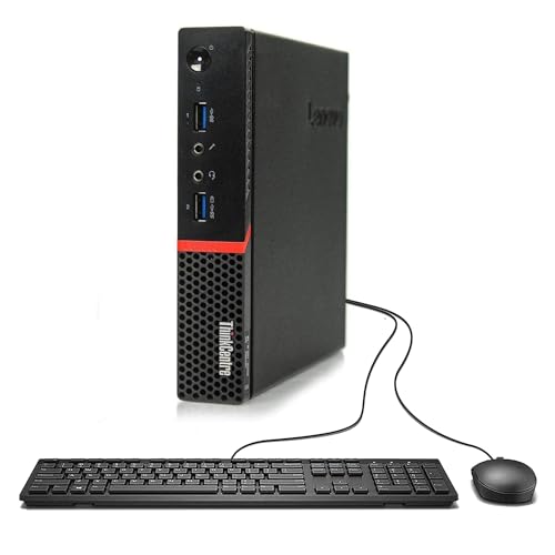 Lenovo ThinkCentre M700 Mini Desktop, Intel Core i3-6300T, 16GB DDR4 RAM 256GB SSD, DisplayPort, Keyboard and Mouse, WiFi, BT, Windows 10 Pro (Renewed)