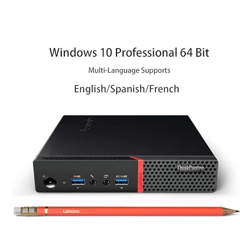 Lenovo ThinkCentre M700 Mini Desktop, Intel Core i3-6300T, 16GB DDR4 RAM 256GB SSD, DisplayPort, Keyboard and Mouse, WiFi, BT, Windows 10 Pro (Renewed)
