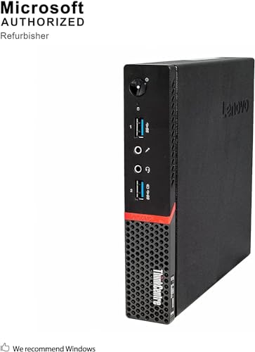 Lenovo ThinkCentre M700 Mini Desktop Computer & 23.8" New FHD Monitor Bundle, PC Set, Intel Core 6th Processor, 3.3GHz, 16GB RAM, 256GB SSD, DP Cable, Keyboard&Mouse, Windows 10 Pro (Renewed)