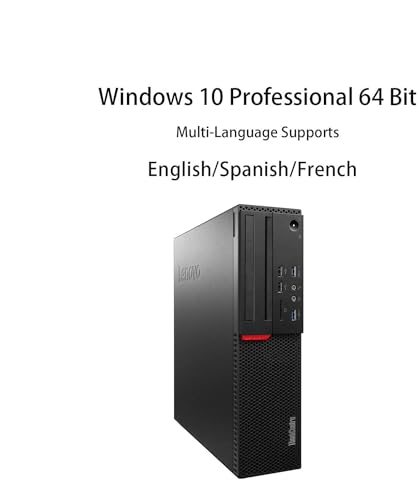 Lenovo ThinkCentre M800 SFF Gaming Desktop Computer PC, NVIDIA GeForce GT730 2GB, Core i5 6400 3.1GHz, 16GB RAM, 512GB SSD, Keyboard and Mouse, Windows 10 Pro (Renewed)