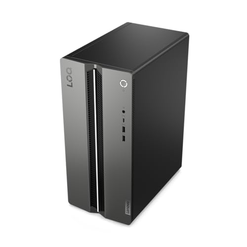 Lenovo LOQ Gaming Desktop | Intel 10-core i5-14400F Processor | 16GB DDR5 512GB SSD | GeForce RTX 4060 8GB Graphic | USB-C DisplayPort Win11Pro Black + HDMI Cable