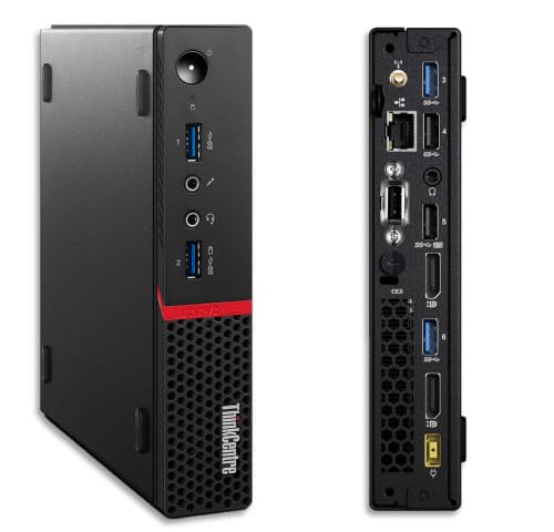 Lenovo ThinkCentre M700 Mini Desktop Computer & 23.8" New FHD Monitor Bundle, PC Set, Intel Core 6th Processor, 3.3GHz, 16GB RAM, 256GB SSD, DP Cable, Keyboard&Mouse, Windows 10 Pro (Renewed)