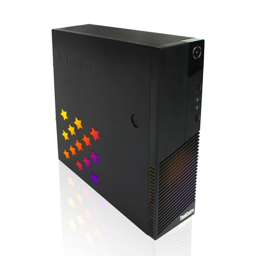 Lenovo Desktop PC Gaming Bundle - Intel Core i7, 16GB RAM, 512GB SSD, 24-inch Curved Monitor, GT 1030 2GB, RGB Speaker, RGB Keyboard Mouse, WiFi, Win 10 Pro (Renewed)