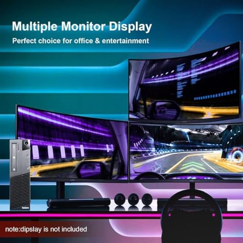 Lenovo ThinkCentre M83 SFF Desktop Computer PC, Core i5 3.2GHz up to 3.6GHz, 8GB RAM, 512GB SSD, RGB Keyboard&Mouse, DP, USB 3.0, Windows 10 Professional (Renewed)