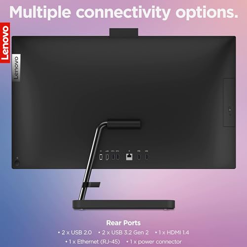 Lenovo IdeaCentre 3 AIO Desktop - 27"" Touch FHD Display, Intel Core i7-13620H, 64GB RAM, 2TB SSD, Integrated 5MP Webcam, Wi-Fi, Bluetooth, Windows 11 Pro, Includes Wireless Keyboard & Mouse, Black