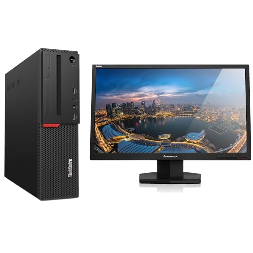 Lenovo ThinkCentre M700 SFF Desktop Computer, Intel Dual-Core i3-6100 3.70GHz, 16GB DDR4, 512GB SSD, WiFi, Bluetooth, Wired Keyboard and Mouse, Windows 10 Pro (Renewed)