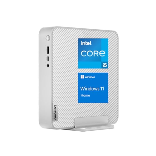 Lenovo IdeaCentre Newest Mini Desktop, 13th Gen Intel i5-13500H, 12GB RAM, 512GB PCIe M.2 SSD, RJ-45, HDMI, Wi-Fi 6, Bluetooth, Windows 11 Home, Grey