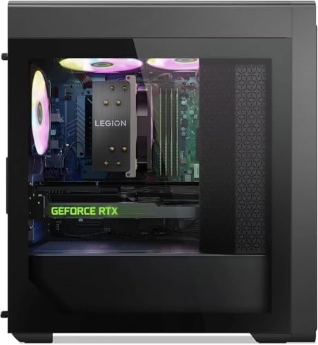 Lenovo Legion Tower 5 Gen 8 Gaming Desktop Computer, AMD Ryzen 7 7700 CPU, GeForce RTX 4070 Ti SUPER 16GB GDDR6X, 64GB DDR5, 1TB SSD+2TB HDD, Wi-Fi 6E, Microsoft Office Lifetime License, Win11 Home