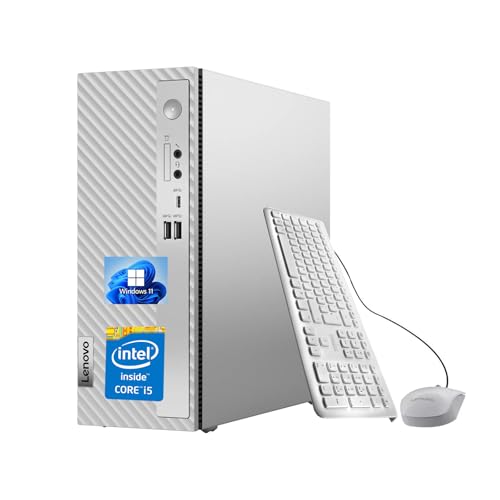 Lenovo IdeaCentre 3i Desktop Computer, 14th Intel Core i5 14400 Processor, 32GB DDR4, 2TB NVMe SSD,Wi-Fi 6, Wired Keyboard & Mouse, Windows 11 Home, HDML, Grey