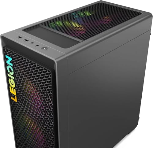 Lenovo Legion Tower 5 Gen 8 Gaming Desktop Computer, AMD Ryzen 7 7700 CPU, GeForce RTX 4070 Ti SUPER 16GB GDDR6X, 64GB DDR5, 1TB SSD+2TB HDD, Wi-Fi 6E, Microsoft Office Lifetime License, Win11 Home