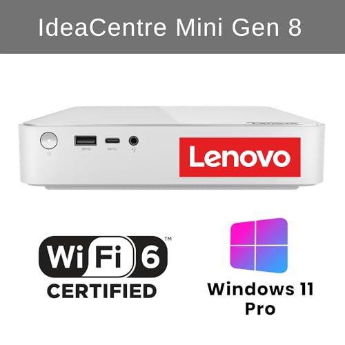 Lenovo IdeaCentre Newest Business Mini Desktop, 13th Gen Intel i5-13500H, 16GB RAM, 1TB PCIe M.2 SSD, RJ-45, HDMI, Wi-Fi 6, Bluetooth, Windows 11 Pro, Grey