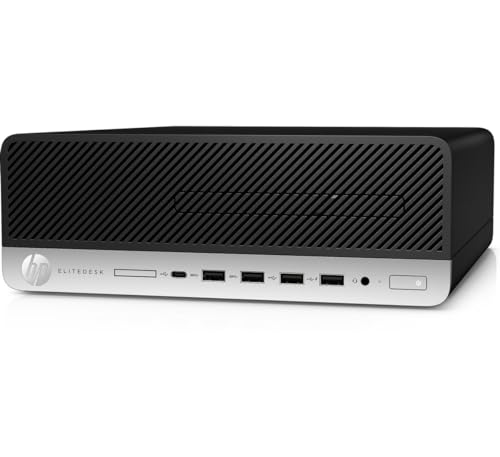 HP EliteDesk 705 G4 SFF Desktop Computer PC with 21.5' FHD Monitor, AMD Ryzen 7 Pro 2700G Processor, 16GB RAM, 512GB SSD, WiFi, Bluetooth, Win 10 Pro(Renewed)