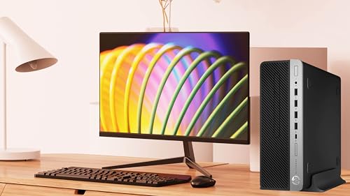 HP EliteDesk 705 G4 SFF Desktop Computer PC with 21.5' FHD Monitor, AMD Ryzen 7 Pro 2700G Processor, 16GB RAM, 512GB SSD, WiFi, Bluetooth, Win 10 Pro(Renewed)