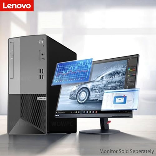 Lenovo V50t Gen 2 Business Desktop Computer, Intel 4-Core Processor(Up to 4.3Ghz), 32GB RAM, 2TB PCIe SSD, 4K 3-Monitor Support, DisplayPort, HDMI, VGA, DVD-RW, Wi-Fi, Bluetooth, Windows 11 Pro