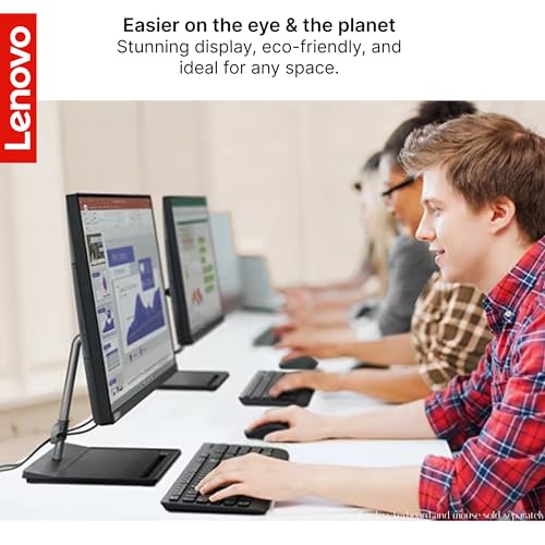 Lenovo ThinkCentre Neo 30a 23.8” FHD IPS All-in-One Desktop, Intel Core i3-1215U, 32GB RAM, 512GB SSD, Wired Keyboard & Mouse, DVD-RW, RJ-45, HDMI, Wi-Fi 6, Webcam, Windows 11 Pro, Black