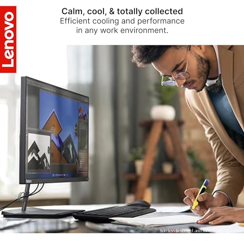 Lenovo ThinkCentre Neo 30a 23.8” FHD IPS All-in-One Desktop, Intel Core i3-1215U, 32GB RAM, 512GB SSD, Wired Keyboard & Mouse, DVD-RW, RJ-45, HDMI, Wi-Fi 6, Webcam, Windows 11 Pro, Black