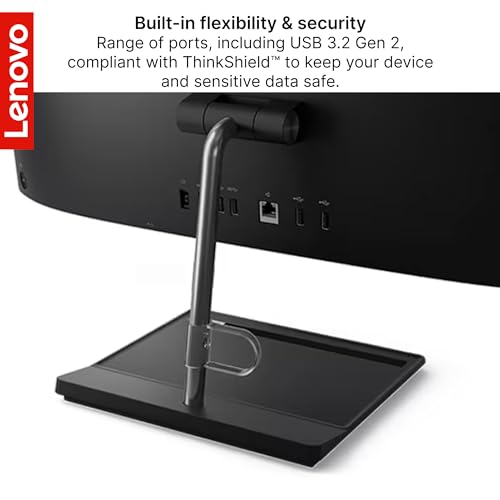 Lenovo ThinkCentre Neo 30a 23.8” FHD IPS All-in-One Desktop, Intel Core i3-1215U, 32GB RAM, 512GB SSD, Wired Keyboard & Mouse, DVD-RW, RJ-45, HDMI, Wi-Fi 6, Webcam, Windows 11 Pro, Black
