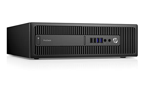 HP ProDesk 600G2 SFF Desktop Computer PC, i5-6500, 24“ FUlLL HD Monitor,16GB RAM, 256GB SSD, 1TB HDD, WiFi, Bluetooth, Win10 Pro (Renewed)