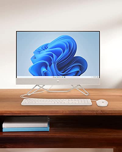 HP 2023 Newest All-in-One Desktop, 21.5" FHD Display, Intel Celeron J4025 Processor, 8GB RAM, 512GB SSD, Intel UHD Graphics 600, Wi-Fi, Bluetooth, Wired Keyboard & Mouse, Windows 11 Home in S Mode