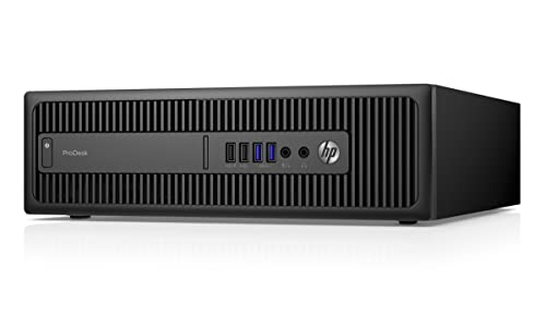 HP ProDesk 600G2 SFF Desktop Computer PC, i5-6500, 24“ FUlLL HD Monitor,16GB RAM, 256GB SSD, 1TB HDD, WiFi, Bluetooth, Win10 Pro (Renewed)