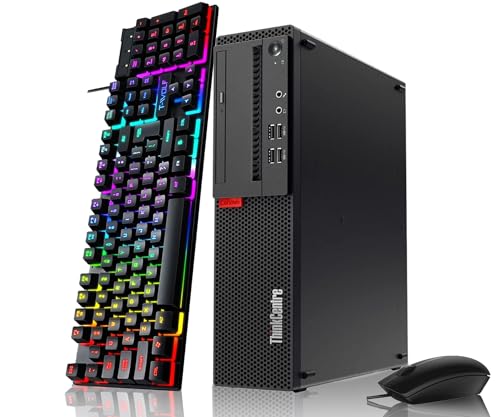 Lenovo ThinkCentre M910S SFF Desktop Computer Intel Quad Core i5-6500 up to 3.6GHz 16G DDR4 RAM 1TB SSD, RGB Keyboard & Mouse, Wi-Fi, Bluetooth, DP, VGA, Windows 10 Pro 64 bit (Renewed)