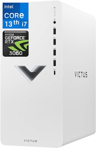HP Victus 15L Computer Gaming Desktop, Intel Core i7-13700 (16 Cores, Up to 5.2GHz), NVIDIA GeForce RTX 3060 Graphics, 16GB RAM, 2TB, Tower PC, Wi-Fi 6, Win11 Home, with Cleaning Kit