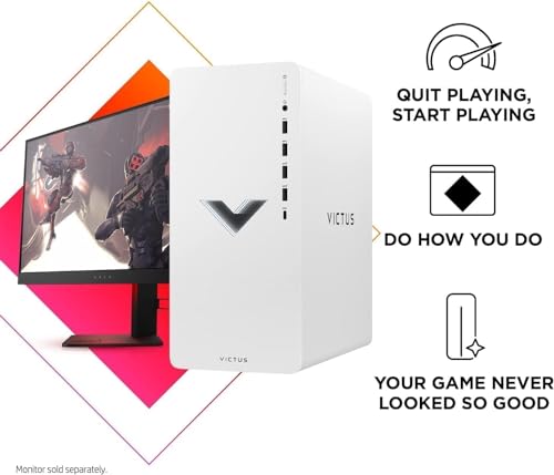 HP Victus 15L Computer Gaming Desktop, Intel Core i7-13700 (16 Cores, Up to 5.2GHz), NVIDIA GeForce RTX 3060 Graphics, 16GB RAM, 2TB, Tower PC, Wi-Fi 6, Win11 Home, with Cleaning Kit