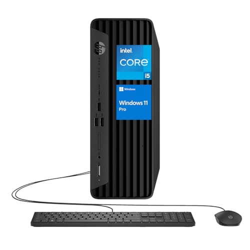 HP ProDesk 400 G9 Small Form Factor Business Desktop, 13th Gen Intel i5-13500 Processor, 32GB RAM, 1TB PCIe SSD, Wi-Fi 6, HDMI, Type-C, DP, Support 2-Monitor 4K, Wired KB and Mouse, Windows 11 Pro