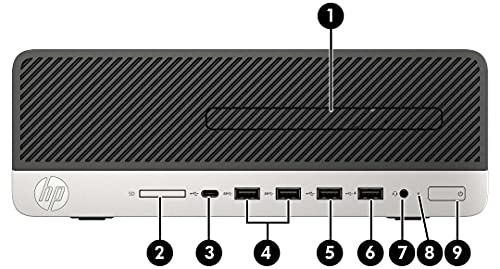 HP ProDesk 600G5 SFF Desktop Computer PC, 600G5 Computer Core 9th, 16GB RAM, 512GB Solid State Drive, RGB Keyboard, Internal WiFi, Windows11 (Renewed)