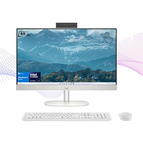 HP Newest 27 Ultra 7 Touchscreen Business All-in-One Desktop, 27" FHD Touchscreen, Intel Core Ultra 7 155U (Beats Intel i7-1355U), 32GB DDR5 RAM, 2TB SSD, Wireless KB & Mouse, Wi-Fi 6, Windows 11 Pro