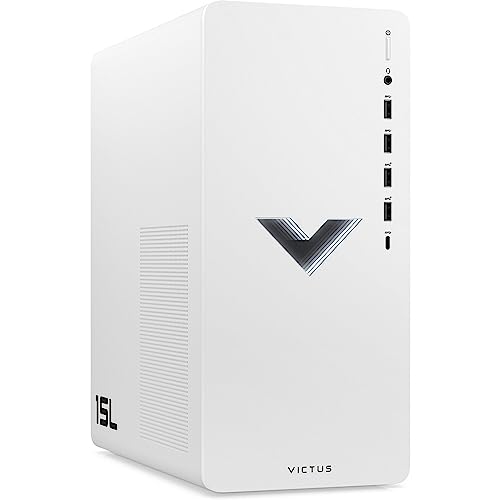 HP Victus 15L Gaming Desktop Computer Intel 12-Core i7-12700 Processor 32GB DDR4 1TB SSD + 1TB HDD Geforce RTX 3060 12GB Graphic USB-C DiplayPort Win11 + HDMI Cable