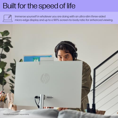 HP Newest 27 Ultra 7 Touchscreen Business All-in-One Desktop, 27" FHD Touchscreen, Intel Core Ultra 7 155U (Beats Intel i7-1355U), 32GB DDR5 RAM, 2TB SSD, Wireless KB & Mouse, Wi-Fi 6, Windows 11 Pro