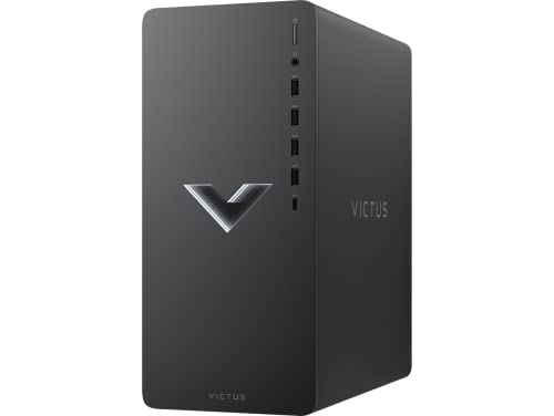 HP Victus 15L Gaming Desktop Computer | AMD 8-Core Ryzen 7 5700G (>i7-10700) | 32GB DDR4 1TB SSD + 1TB HDD | AMD Radeon RX 6600XT 8GB Graphic (>NVIDIA RTX 3060) | USB-C DiplayPort Win11 + HDMI Cable
