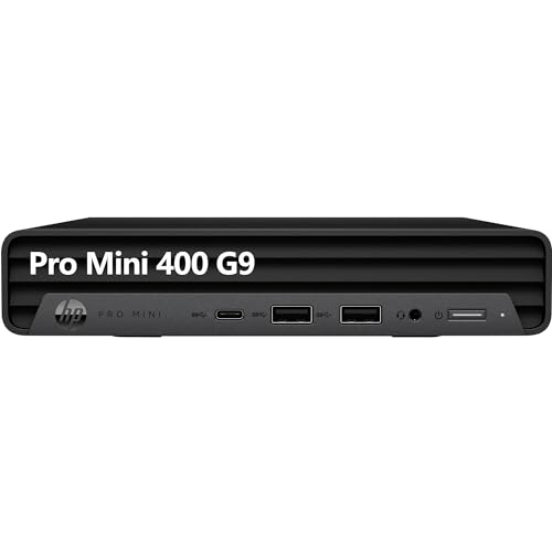 HP Pro Mini 400 G9 Business Mini Desktop Computer, Intel Hexa-Core i5-12500T (Beat i7-11700T), 16GB DDR4 RAM, 256GB PCIe SSD, WiFi 6, Bluetooth 5.2, Keyboard & Mouse, Windows 11 Pro, Tilsiy Cable