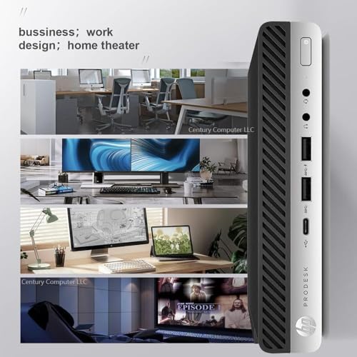 HP ProDesk 600 G3 Mini PC Desktop Computer, Core i5-6500 3.2GHz Up to 3.60GHz, 16GB DDR4 RAM, 1TB SSD, WiFi, BT, Keyboard & Mouse, 4K Support, DP, USB 3.0, Windows 10 Pro (Renewed)