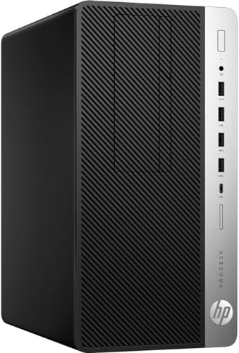 HP ProDesk 600 G4 MT Desktop Computer, Six-Core i5-8500, 16GB DDR4 RAM, 512GB SSD, AMD Radeon RX 550 4 GB, HDMI, Keyboard & Mouse, Windows 10 Pro (Renewed)