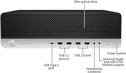 HP Gaming Elitedesk 800 G3 SFF Desktop PC Set for PC Gamers – NVIDIA GT730, 2GB丨Core i5-6500 3.2GHz | 16GB DDR4 RAM, 1TB SSD | New 24" Monitor, RGB Speaker Headphone Keyboard | Win 10 Pro (Renewed)