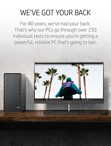 HP Newest Premium Desktop, AMD Ryzen 5 5600G Processor, 12 GB RAM, 512 GB SSD Storage, Windows 11 Pro, High Speed Performance, Computer, 8 USB Ports, for Business, Study, Videos, and Gaming