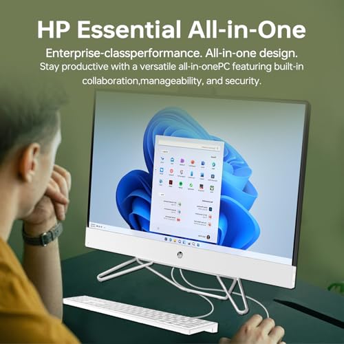 HP 27" FHD Touchscreen Ryzen 7 All-in-One Desktop, 27" FHD 1920 * 1080 Touchscreen, AMD Ryzen 7 5700U, 32GB DDR4 RAM, 2TB PCIe M.2 SSD, HDMI, Wired Keyboard&Mouse, Wi-Fi, Windows 11 Home, White