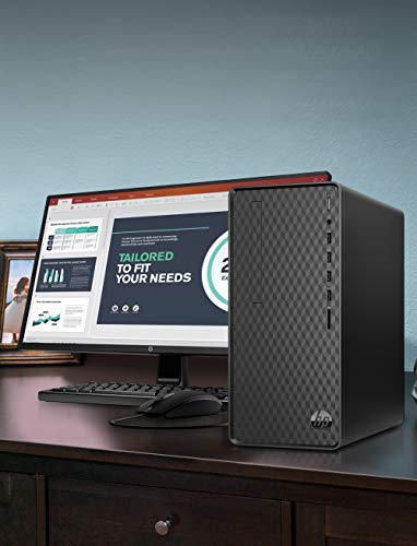 HP Newest Premium Desktop, AMD Ryzen 5 5600G Processor, 12 GB RAM, 512 GB SSD Storage, Windows 11 Pro, High Speed Performance, Computer, 8 USB Ports, for Business, Study, Videos, and Gaming