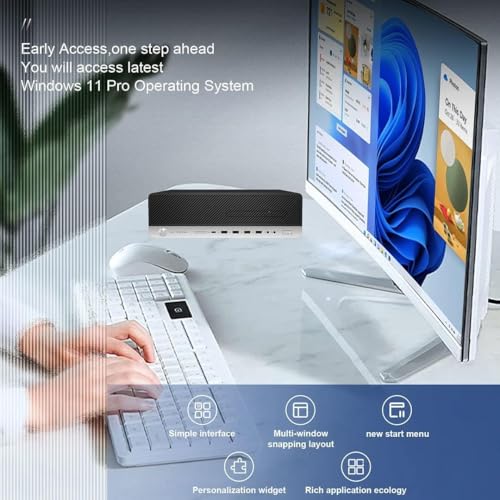 HP EliteDesk 800 G4 SFF Desktop PC, Core i7-8700 4.20GHz, 32GB DDR4, 512GB SSD,WiFi, Mouse and Keyboard,Bluetooth,Window 10 Pro (Renewed)