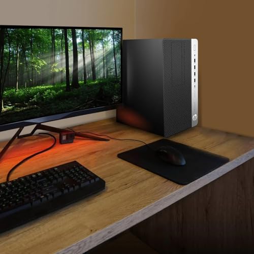 HP ProDesk 600 G4 MT Desktop Computer, Six-Core i5-8500, 16GB DDR4 RAM, 512GB SSD, AMD Radeon RX 550 4 GB, HDMI, Keyboard & Mouse, Windows 10 Pro (Renewed)