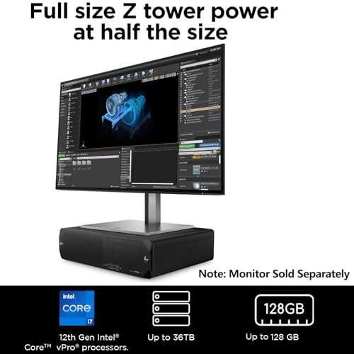 HP Z2 SFF G9 Workstation Small Form Factor Business Desktop Computer, 13th Gen Intel 14-Core i7-13700, 16GB DDR5 RAM, 1TB PCIe SSD, DVDRW, WiFi 6, Bluetooth, Keyboard & Mouse, Windows 11 Pro, Tilsiy