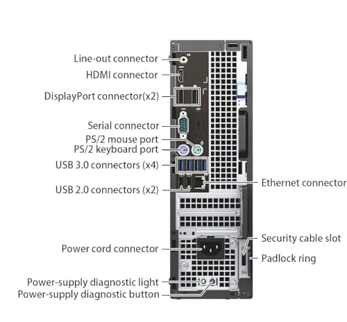 Dell Precision 3420 SFF Desktop Computer PC, NVIDIA Quadro K1200 4GB, Intel Core i5-6600U 3.3GHz Up to 3.9GHz, 16GB DDR4, 512GB SSD, 1TB HDD, Keyboard&Mouse, 4K Support, DP, HDMI, Win 10 Pro(Renewed)