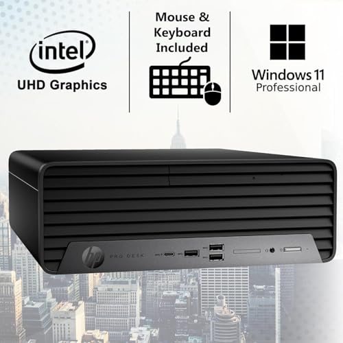 HP Newest ProDesk SFF | Business/Home Use Desktop Computer | Intel 6-Core 12th i5 | 64GB RAM + 1TB SSD | Windows 11 Pro | HDMI | Display Port